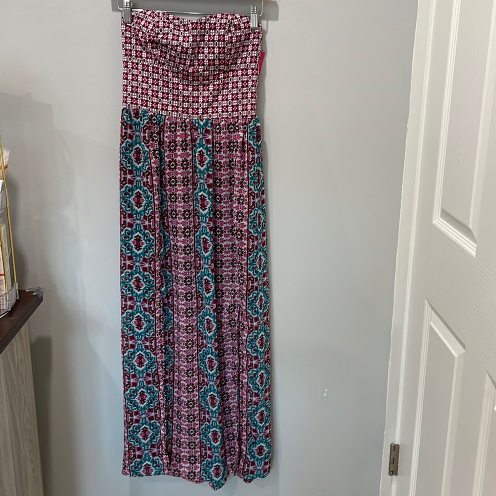 Xhilaration maxi strapless women dress